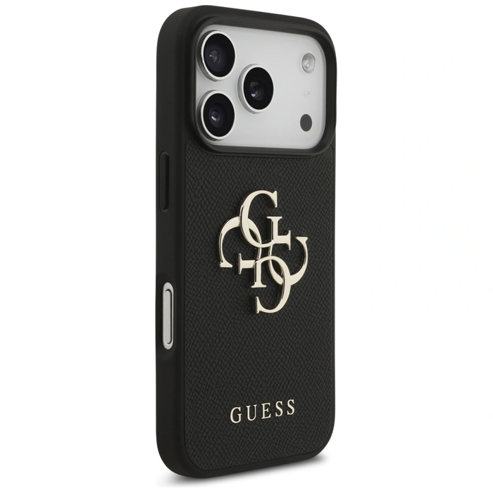Guess Grained Big 4G & Classic Logo Apple iPhone 17 Pro black