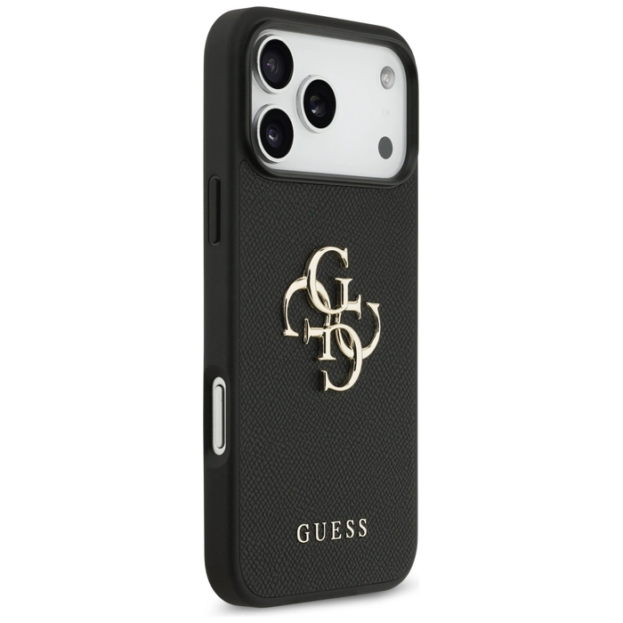 Guess Grained Big 4G & Classic Logo Apple iPhone 17 Pro Max black