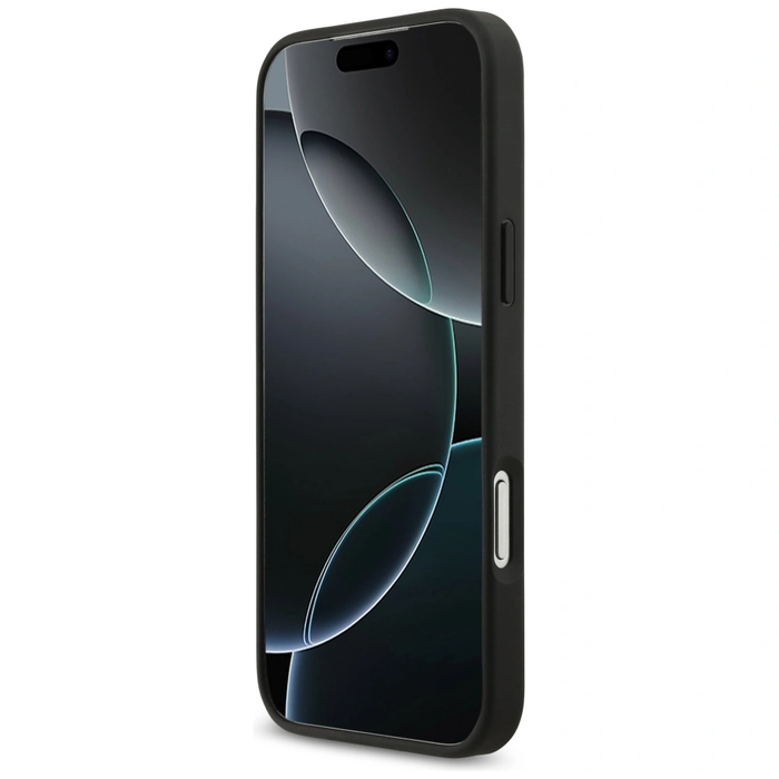 Guess Grained Big 4G & Classic Logo Apple iPhone 17 Pro Max black