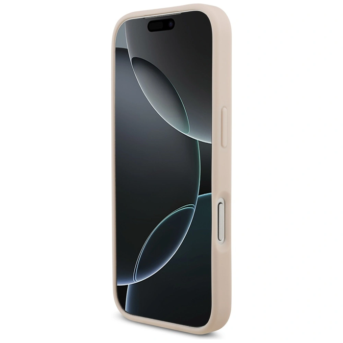 Guess Grained Big 4G & Classic Logo Apple iPhone 17 Pro pink