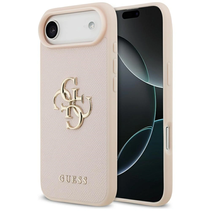 Guess Grained Big 4G & Classic Logo Apple iPhone Air pink
