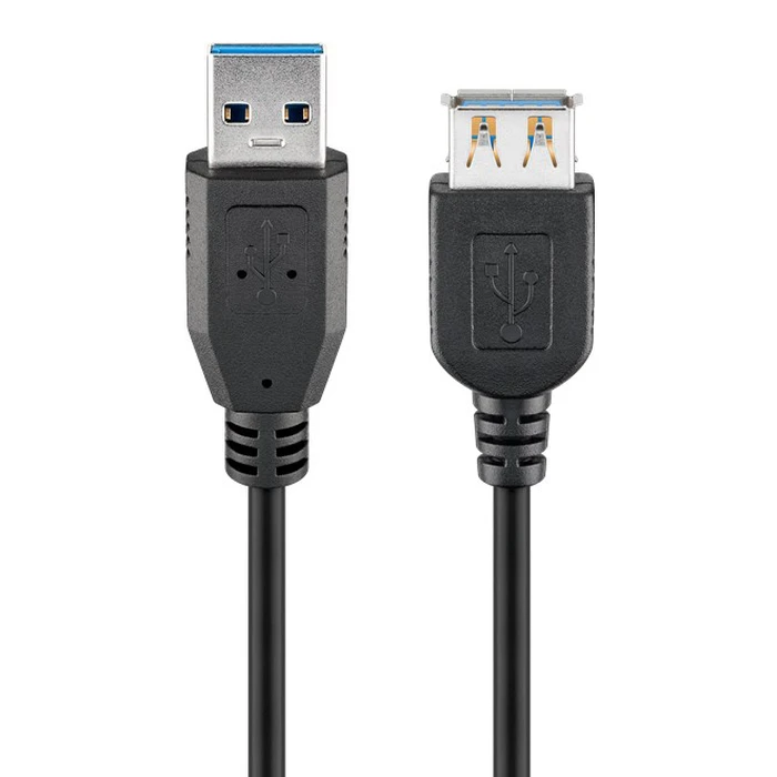 Καλώδιο USB Goobay Προέκτασης USB 74149, 5Gbps, USB 3.0, 15W, 2M, Μαύρο