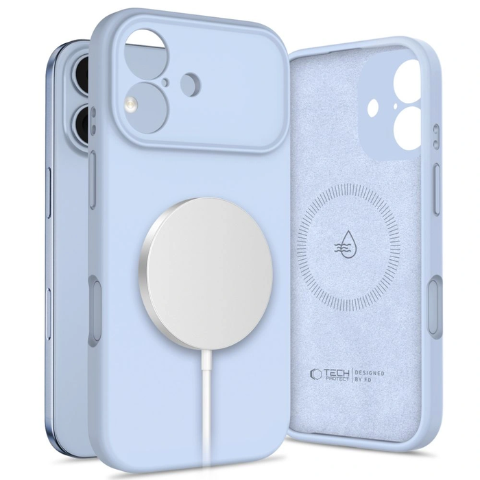 Tech-Protect Silicone MagSafe Apple iPhone 17 Mist Blue