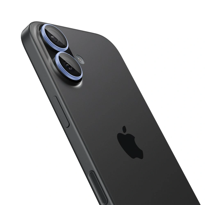 Spigen Optik Pro Glas.tr ez Fit Camera Protector Apple iPhone 16 / 16 Plus / 17 Blue [2 PACK]