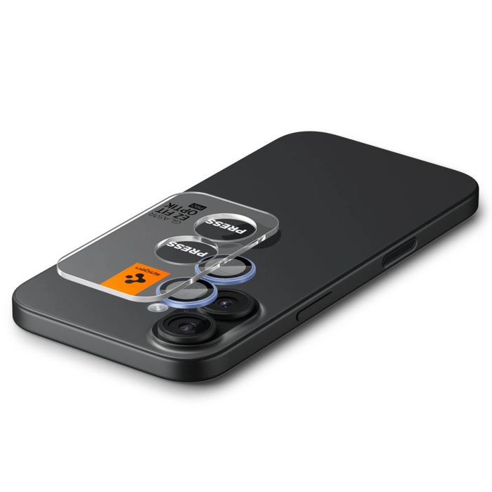 Spigen Optik Pro Glas.tr ez Fit Camera Protector Apple iPhone 16 / 16 Plus / 17 Blue [2 PACK]