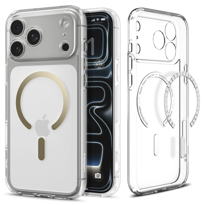 Spigen Ultra Hybrid Mag MagSafe Apple iPhone 17 Pro Max Clear/gold