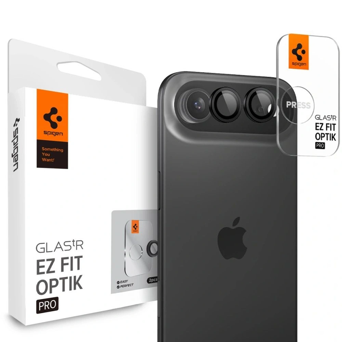 Spigen Optik Pro Glas.tr ez Fit Camera Protector Apple iPhone Air Black [2 PACK]
