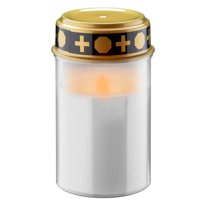 Φωτιστικό LED Goobay κερί αφιέρωσης 74367, 2400K, IP44, λευκό