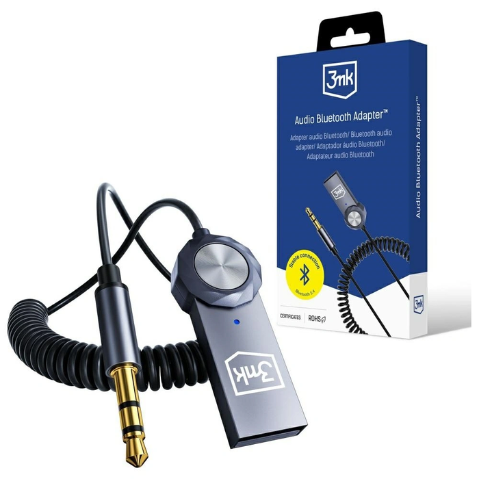 3MK Bluetooth 5.4 Audio Adapter with Microphone Transmitter