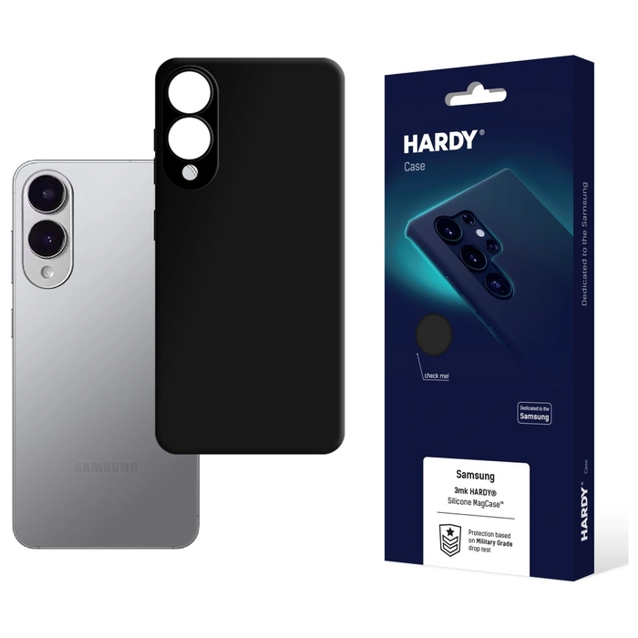 3MK HARDY Silicone MagCase Samsung Galaxy S25 Edge black
