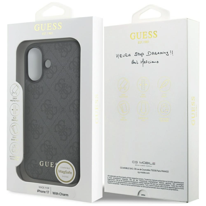Guess 4G Charms Collection MagSafe Apple iPhone 17 black