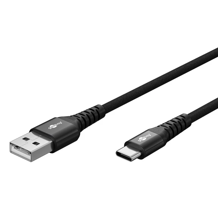 Καλώδιο USB-C Goobay σε USB 74528, 60W, 480Mbps, 3M, Μαύρο