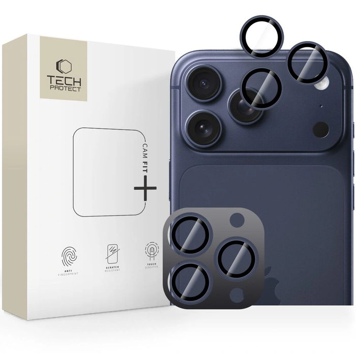 Tech-Protect Camring Fit+ Apple iPhone 14 Pro / 14 Pro Max / 15 Pro / 15 Pro Max / 16 Pro / 16 Pro Max / 17 Pro / 17 Pro Max Deep Blue