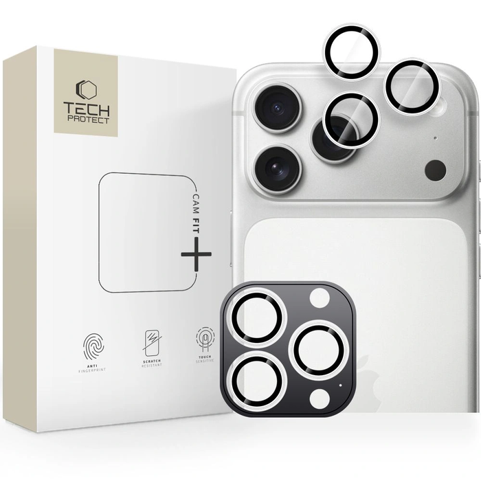 Tech-Protect Camring Fit+ Apple iPhone 14 Pro / 14 Pro Max / 15 Pro / 15 Pro Max / 16 Pro / 16 Pro Max / 17 Pro / 17 Pro Max Silver