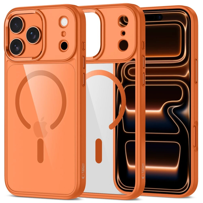 Tech-Protect MagMat MagSafe Apple iPhone 17 Pro Cosmic Orange/clear