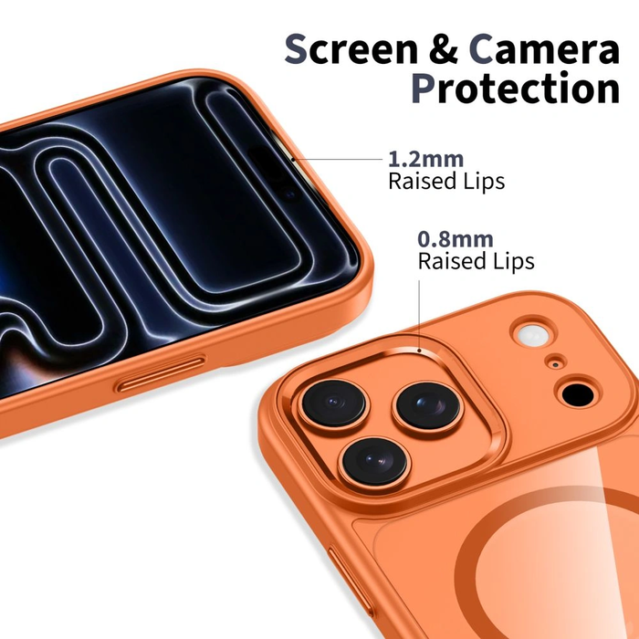 Tech-Protect MagMat MagSafe Apple iPhone 17 Pro Cosmic Orange/clear