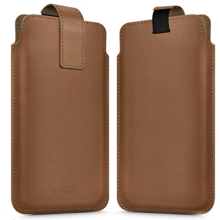 Tech-Protect SM65 Universal Phone Pouch 6.0-6.9 Inch Brown
