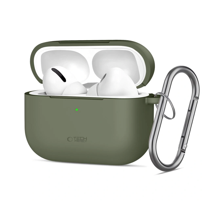 Tech-Protect Silicone Hook Apple AirPods Pro 3 Olive Green