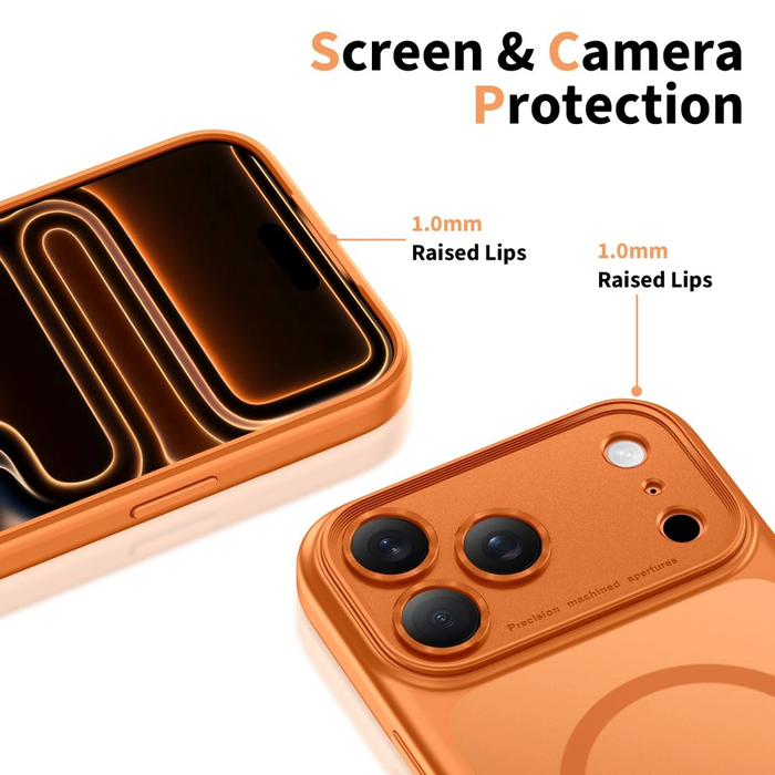 Tech-Protect Magpeak MagSafe CC Apple iPhone 17 Pro Matte Cosmic Orange