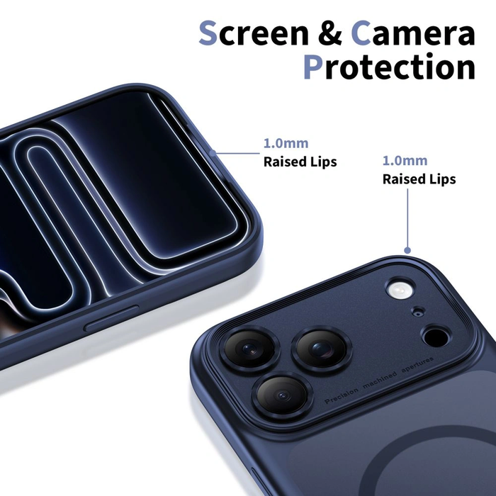 Tech-Protect Magpeak MagSafe CC Apple iPhone 17 Pro Max Matte Deep Blue