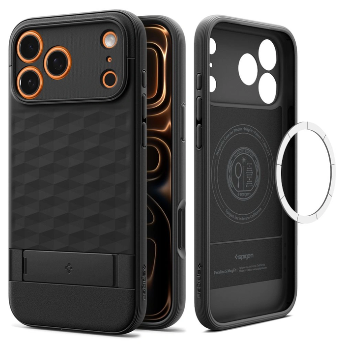Spigen Parallax S Mag MagSafe Apple iPhone 17 Pro / 18 Pro Matte Black