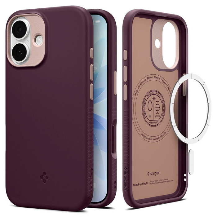 Spigen Nano Pop Mag MagSafe Apple iPhone 17 Burgundy Bean