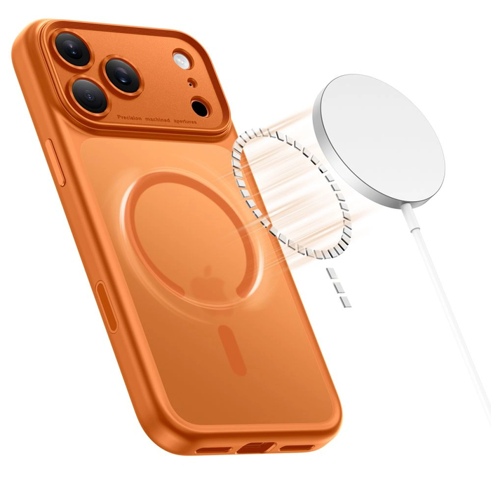 Tech-Protect Magpeak MagSafe CC Apple iPhone 17 Pro Max Matte Cosmic Orange