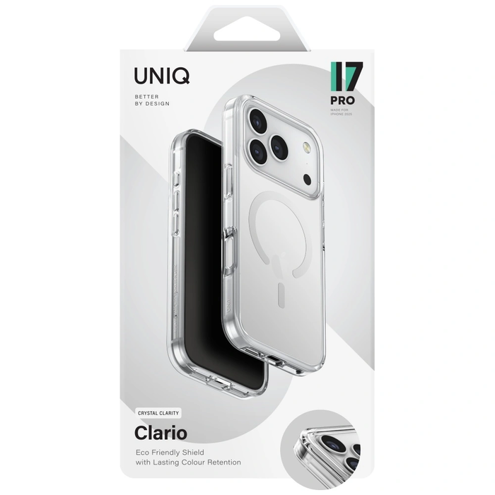 UNIQ Clario Apple iPhone 17 Pro Magclick Charging clear