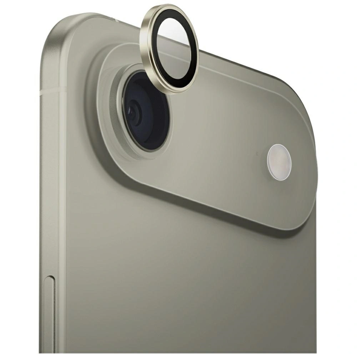 UNIQ Optix Aluminium Camera Lens Protector Apple iPhone Air with an applicator gold