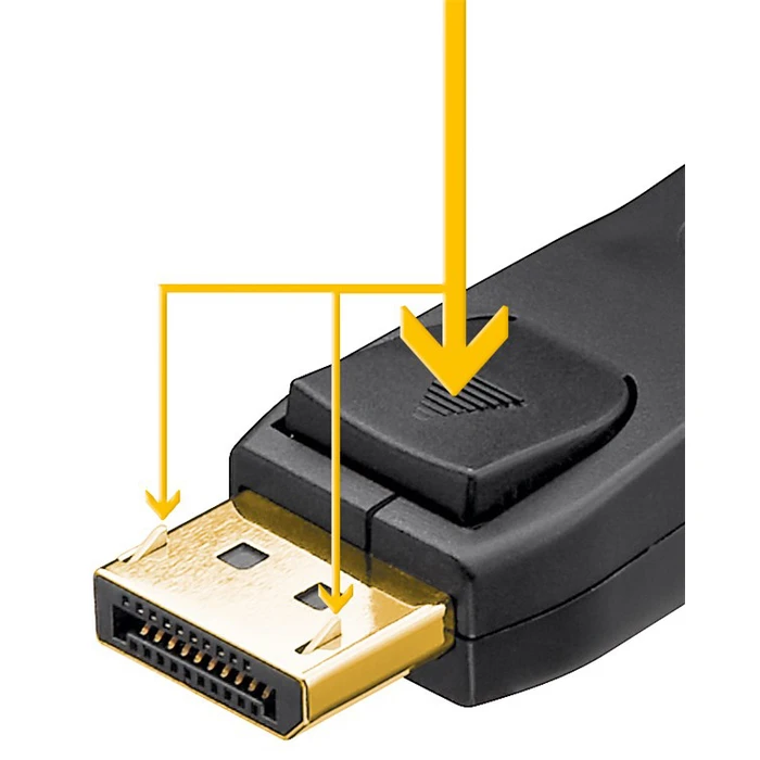 Goobay Cable DisplayPort male - DisplayPort male 1m Μαύρο (74777)