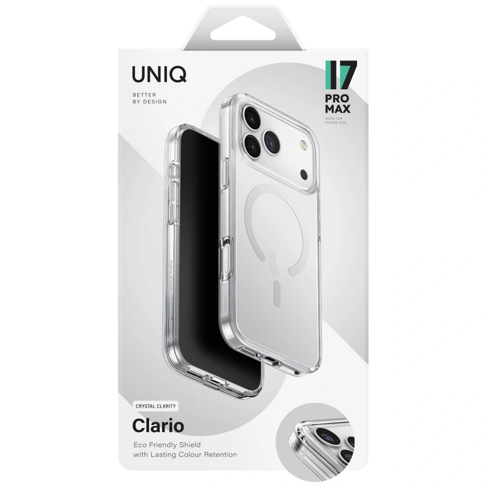 UNIQ Clario Apple iPhone 17 Pro Max Magclick Charging clear