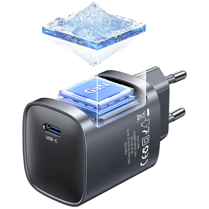 USAMS T66 USB-C 45W GaN Fast Charger tarnish