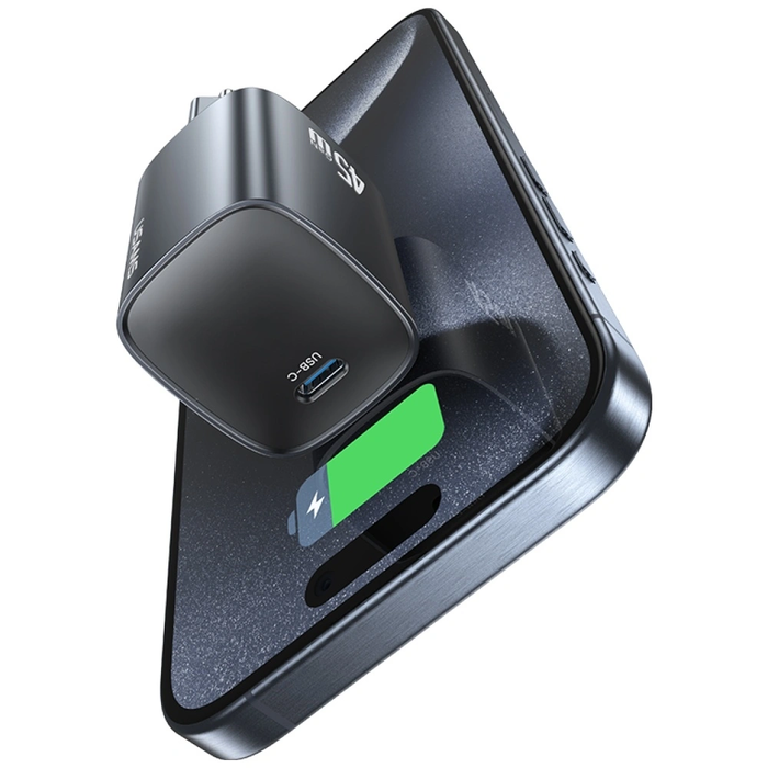 USAMS T66 USB-C 45W GaN Fast Charger tarnish