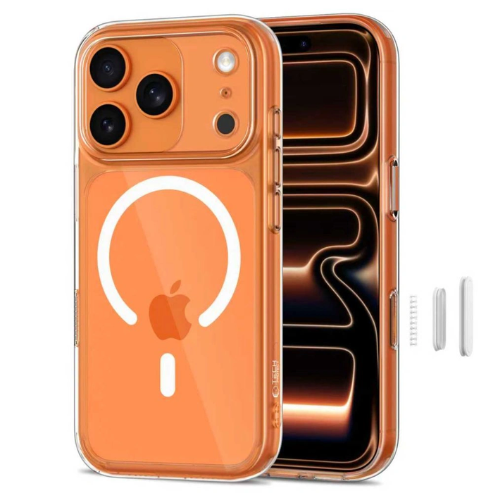Tech-Protect Magpeak MagSafe CC Apple iPhone 17 Pro Clear