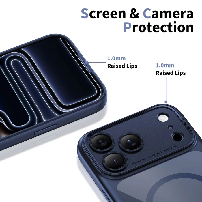 Tech-Protect Magpeak MagSafe CC Apple iPhone 17 Pro Deep Blue/clear