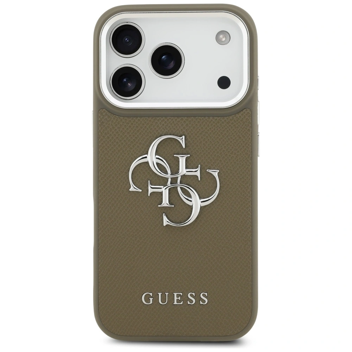 Guess Grained Big 4G Classic Logo Apple iPhone 17 Pro brown