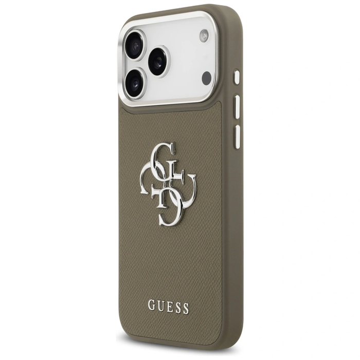 Guess Grained Big 4G Classic Logo Apple iPhone 17 Pro Max brown