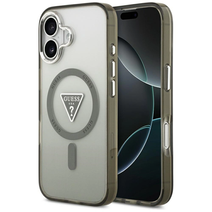 Guess IML Gradient Triangle Logo MagSafe Apple iPhone 17 khaki