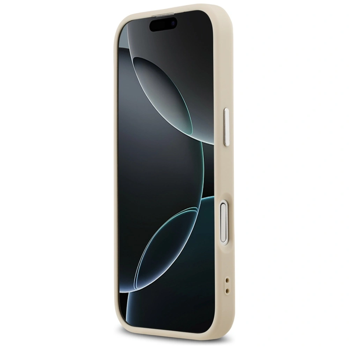 Guess Triangle Logo MagSafe Apple iPhone 17 beige