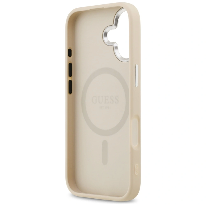 Guess Triangle Logo MagSafe Apple iPhone 17 beige
