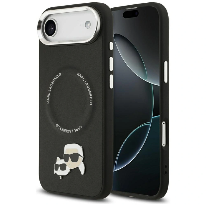 Karl Lagerfeld Karl & Choupette Pins MagSafe Apple iPhone Air black