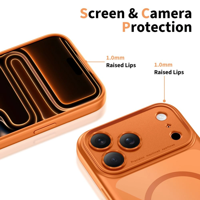 Tech-Protect Magpeak MagSafe CC Apple iPhone 17 Pro Max Cosmic Orange/clear