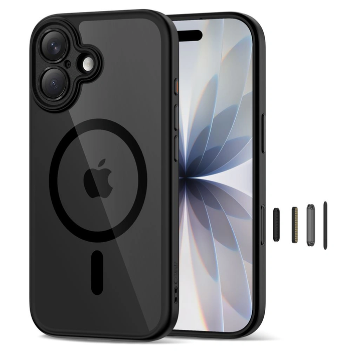 Tech-Protect Magpeak MagSafe CC Apple iPhone 17 Black/clear