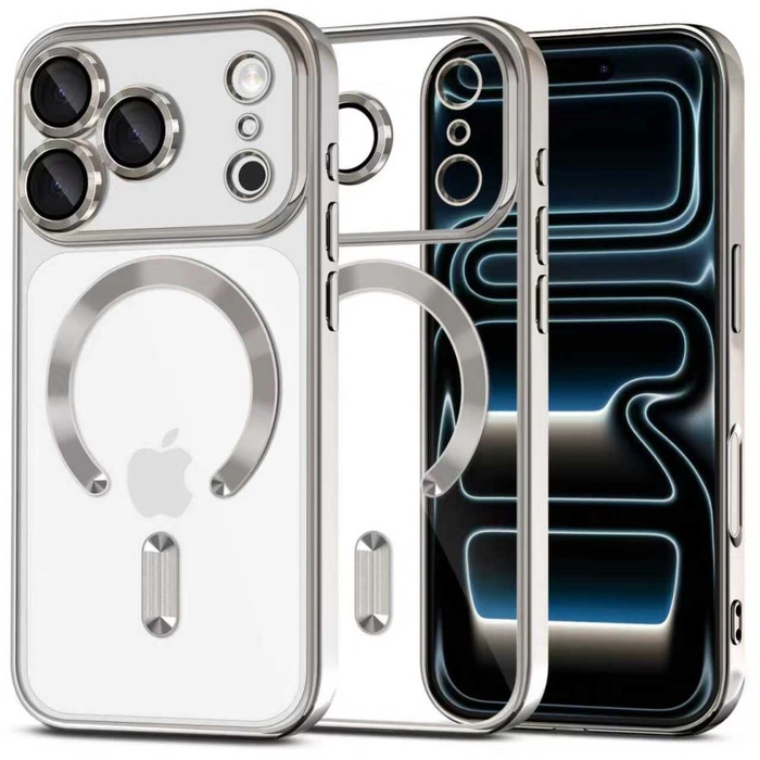 Tech-protect Magflex Magsafe Iphone 17 Pro Max Shiny Silver