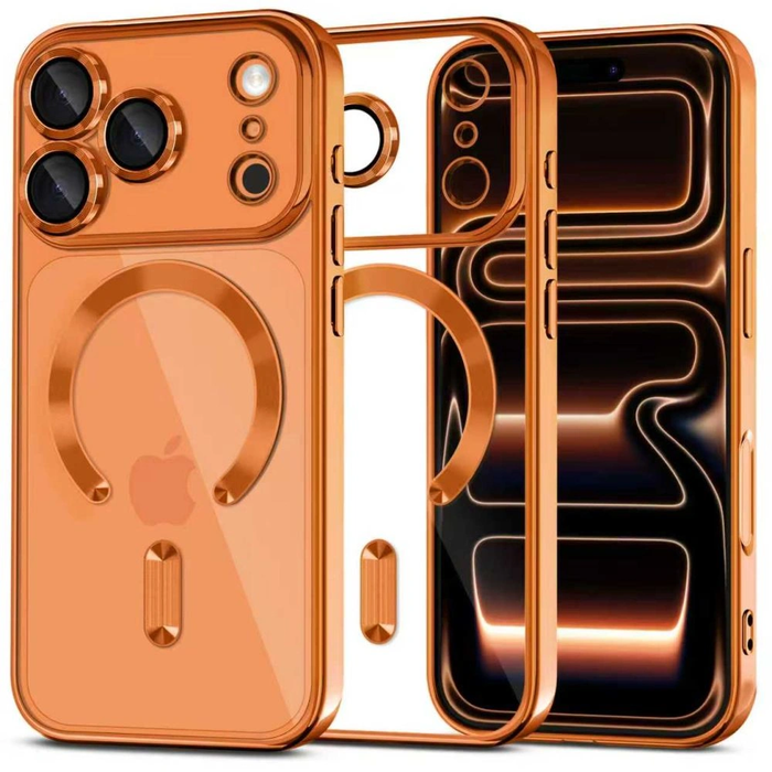 Tech-protect Magflex Magsafe Iphone 17 Pro Max Shiny Cosmic Orange