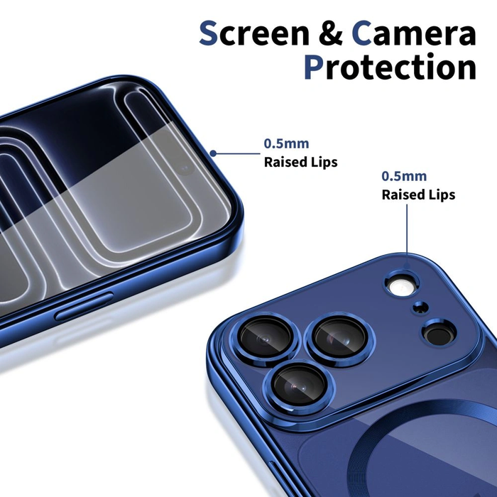 Tech-protect Magflex Magsafe Iphone 17 Pro Max Shiny Deep Blue