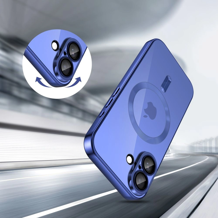Tech-protect Magflex Magsafe Iphone 17 Shiny Mist Blue