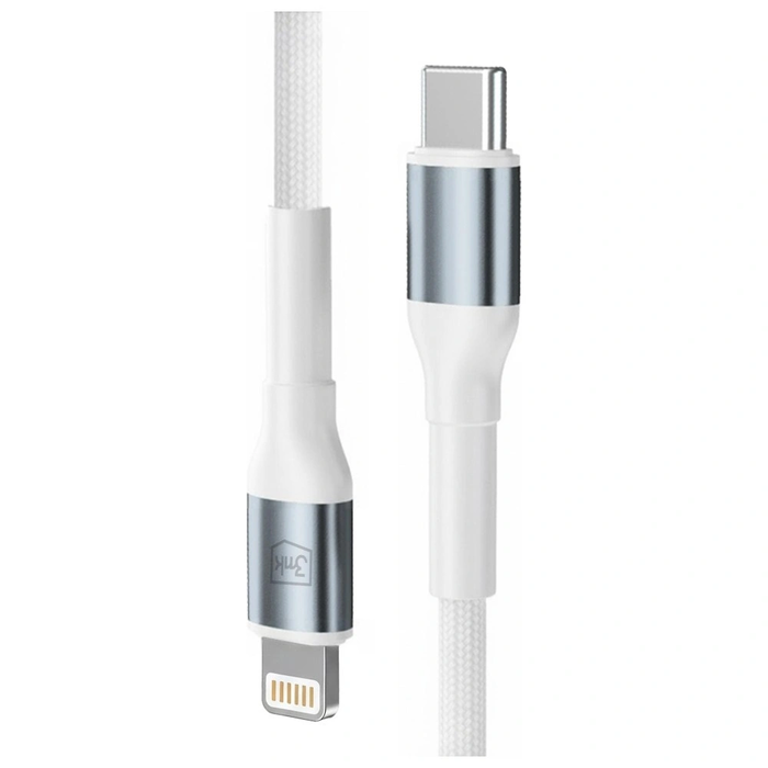Kabel 3MK Hyper Cable N-SERIES USB-C for Lightning 1m 9V/2A 20W White