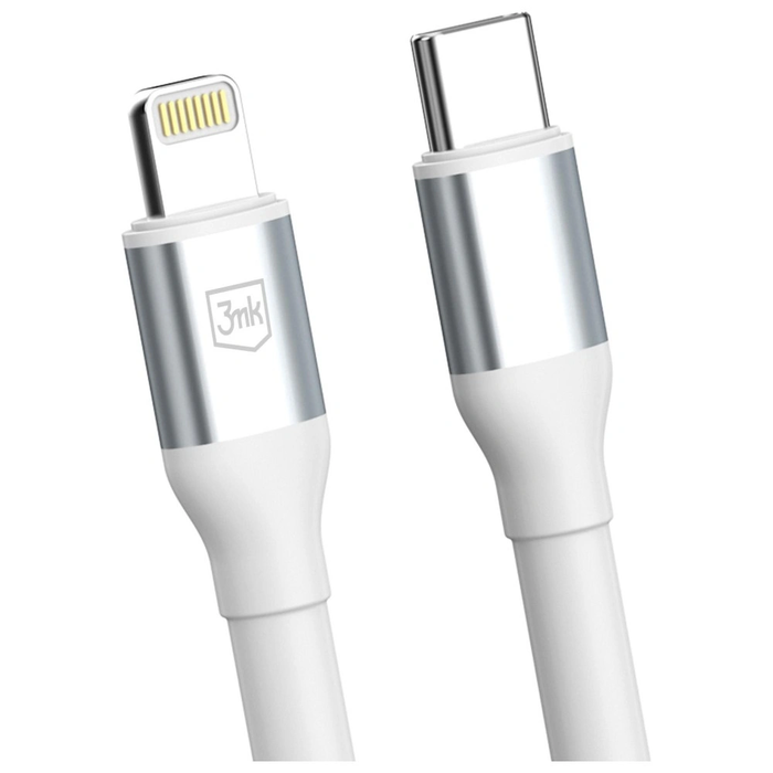 Kabel 3MK Hyper Cable N-SERIES USB-C for Lightning 1m 9V/2A 20W White