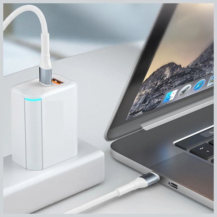 Kabel 3MK Hyper Cable N-SERIES USB-C for Lightning 1m 9V/2A 20W White